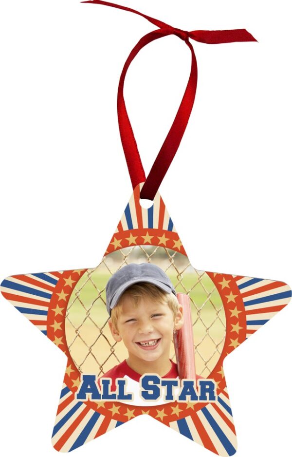 Star Holiday Christmas Ornament - 2 Sided - Image 2